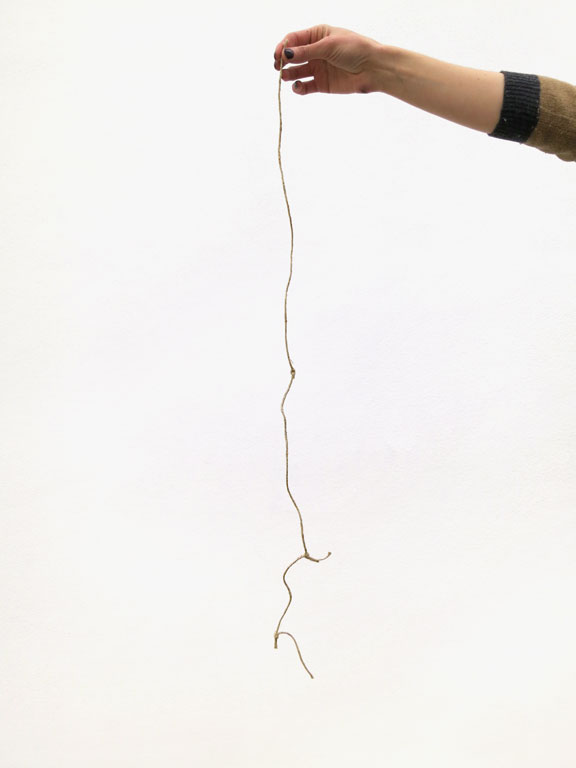 Claude Closky, ‘Bits of String Classified By Length’, 1992, string, 90 cm.